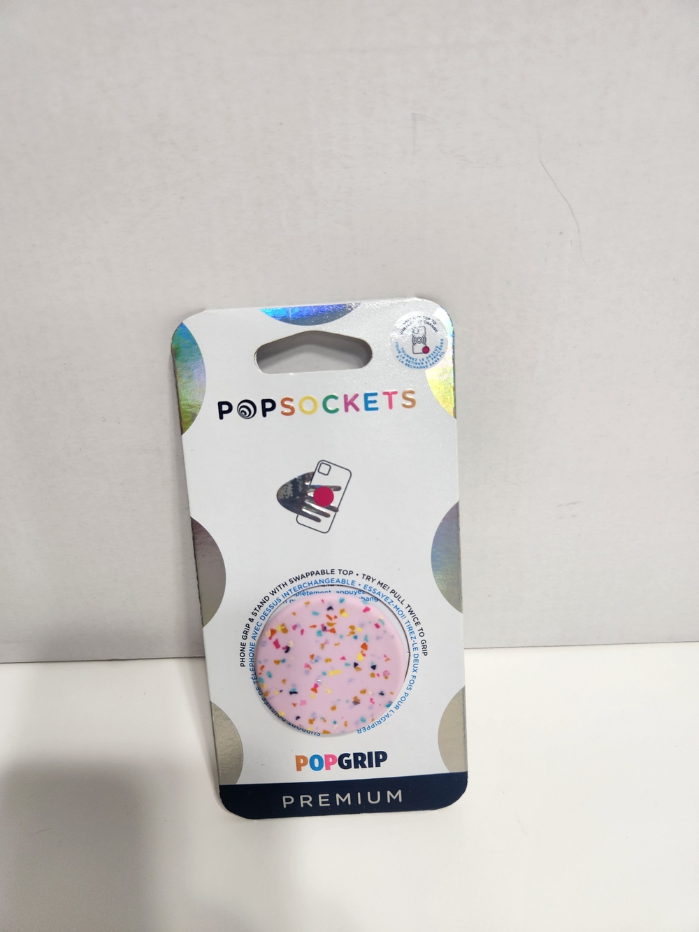 PopSocket PopGrip Premium Phone Grip - Light Pink Confetti